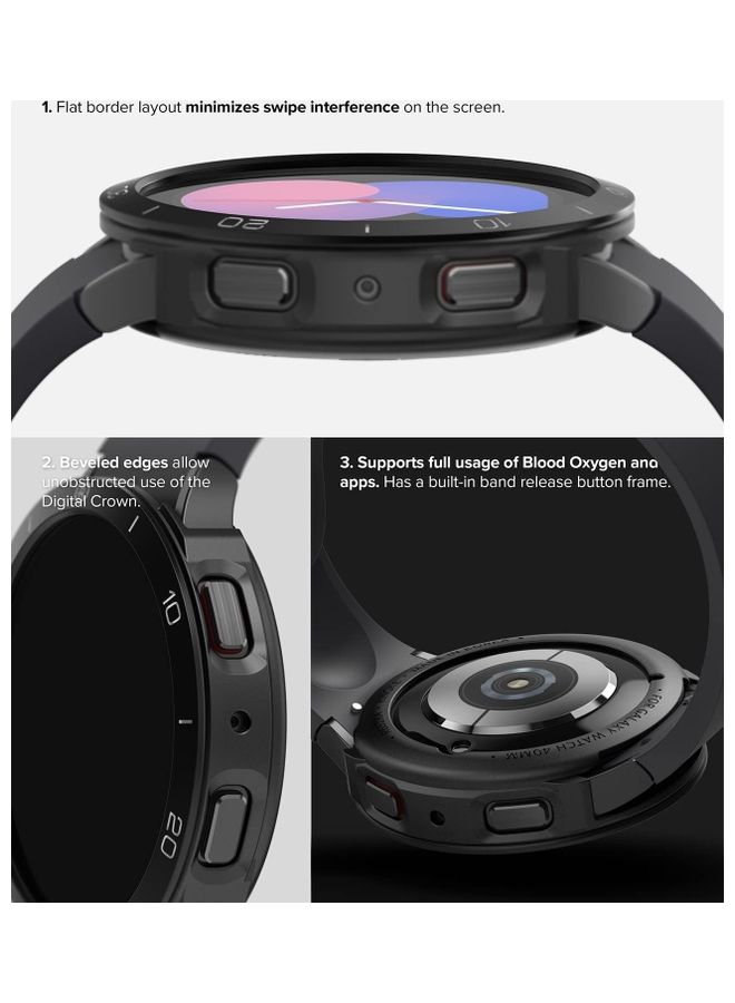 Air Sports Case And Bezel Ring With Adhesive For Galaxy Watch 5 40mm Black