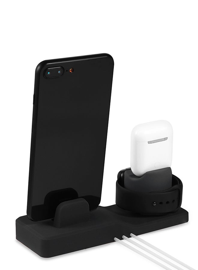 Charging Dock For Apple iPhone/iWatch/AirPods Black