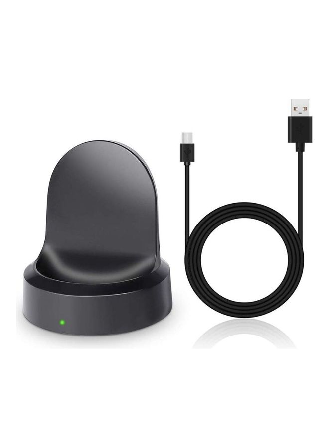 Wireless Smartwatch Charger Dock Pad For Samsung Gear S3 Smart Watch Black