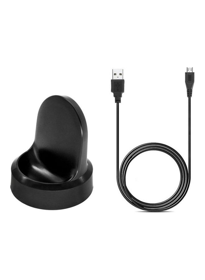 Wireless Smartwatch Charger Dock Pad For Samsung Gear S3 Smart Watch Black
