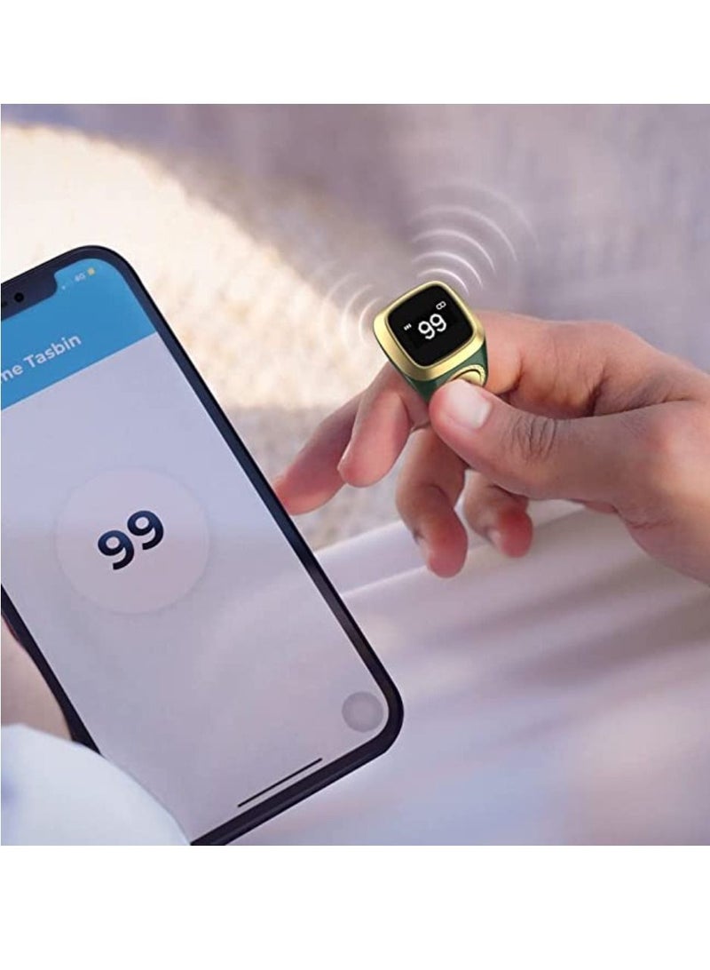 Smart Tasbih Plastic Zikr Lite Ring Green 20MM