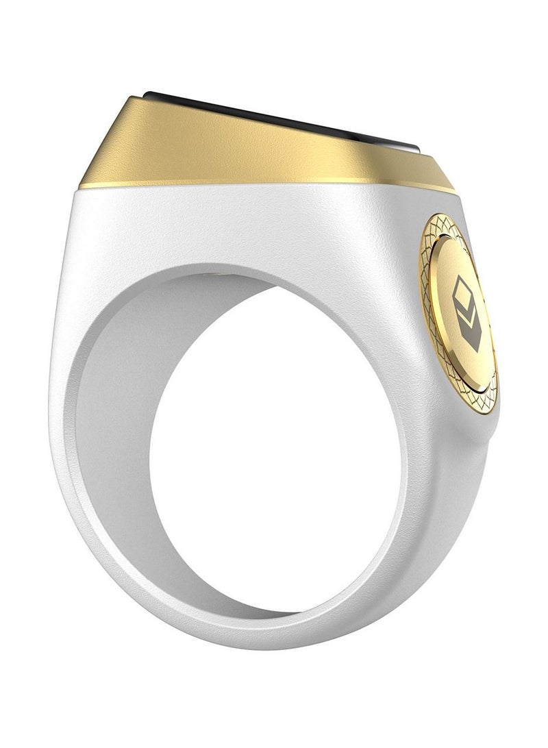 Smart Tasbih Plastic Zikr Lite Ring White 18MM