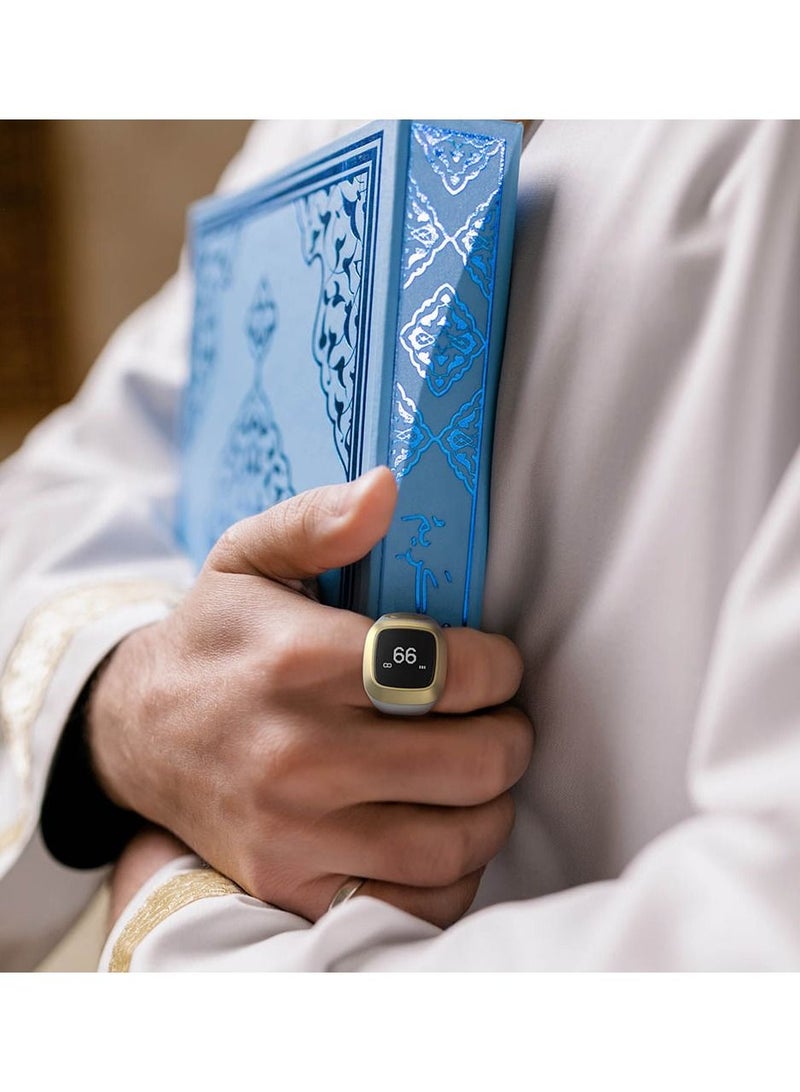 Smart Tasbih Plastic Zikr Lite Ring White 18MM