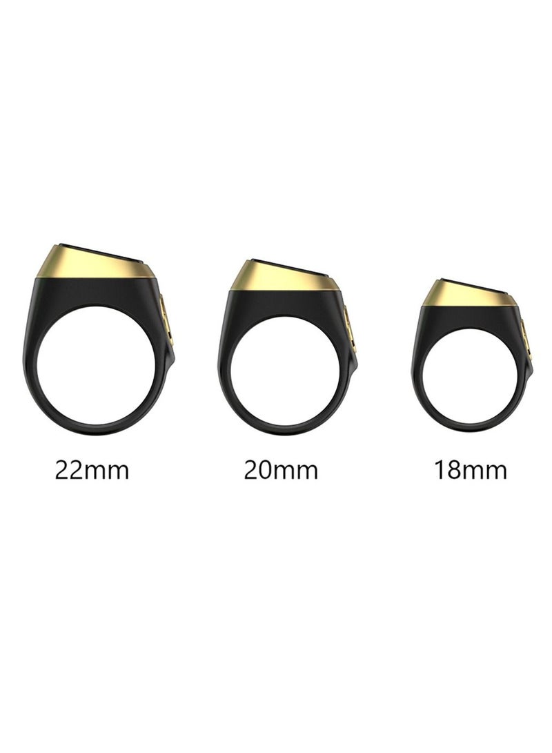 Smart Tasbih Plastic Zikr Lite Ring Black 20MM