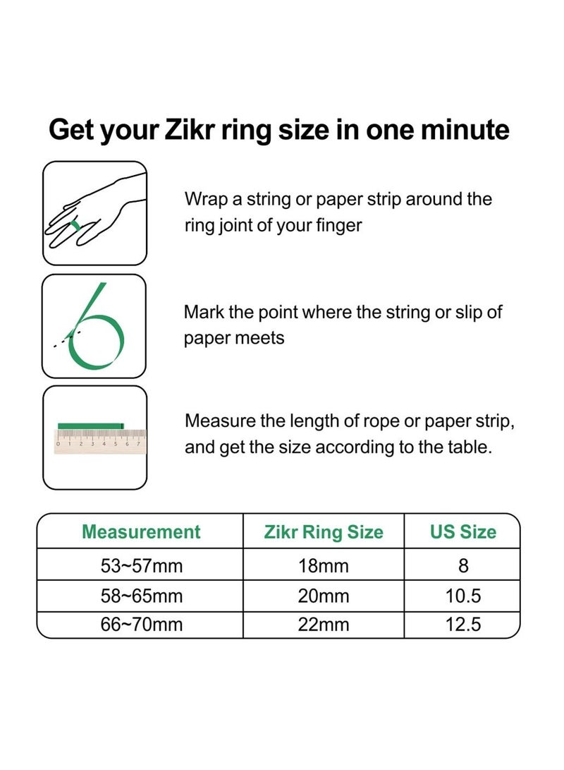 Smart Tasbih Plastic Zikr Lite Ring Pink 18MM