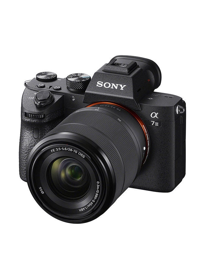 Alpha a7 III Mirrorless Camera With FE 28-70mm f/3.5-5.6 OSS Lens 24.2MP With Tilt Touchscreen, Built-In Wi-Fi And Bluetooth