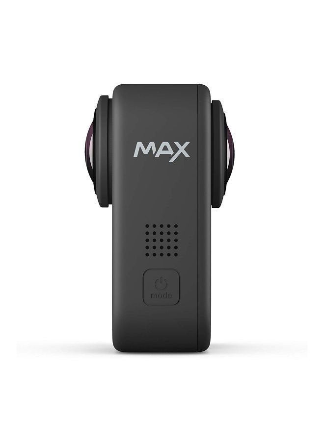 MAX - Waterproof 360 + Camera With Touch Screen Spherical 5.6K30 HD Video 16.6MP 360 Photos 1080p Live Streaming Stabilization