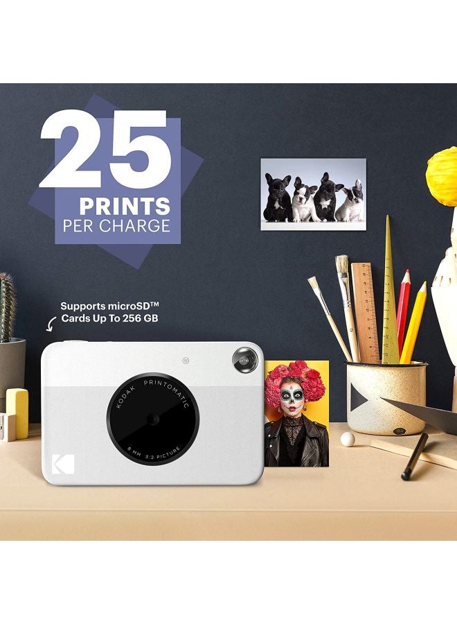 Printomatic Instant Print Camera 10MP Grey