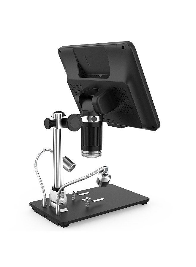 AD208S 8.5 Inch LCD Display Screen 5X-1200X Digital Microscope 1280 * 800 Adjustable 1080P Scope Soldering Tool with Two Fill Lights