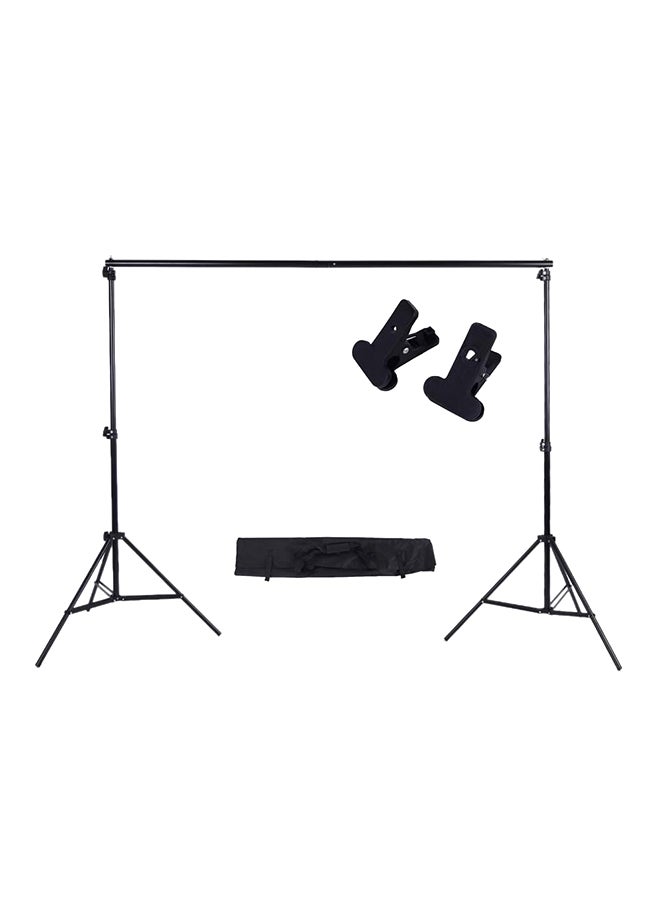 Adjustable Photography Backdrop Stand Black/White