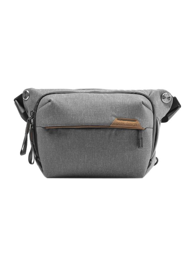 Everyday Leather Accent Sling Bag Ash