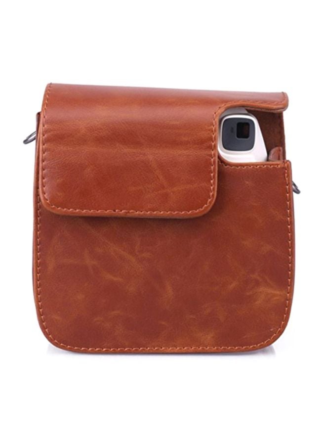 Instax Mini 8 PU Leather Camera Case Bag Brown