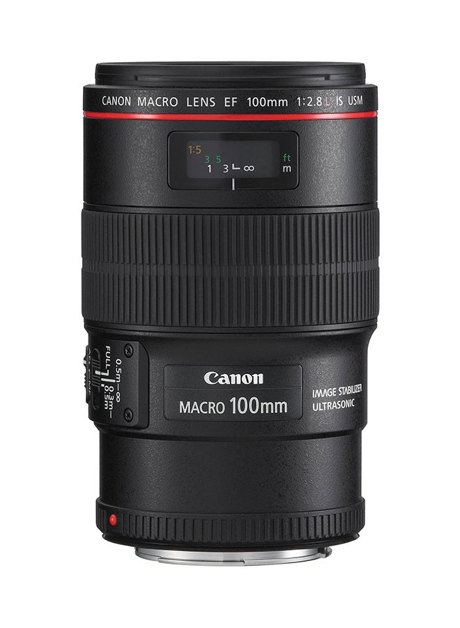 EF 100Mm F/2.8L Macro Is USM Lens Bundle For Canon Camera Black