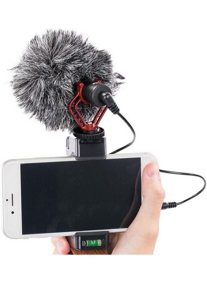 BY-MM1 Video Microphone Youtube Vlogging Facebook Livestream Recording Shotgun Mic For Smartphone/Cameras Multicolour