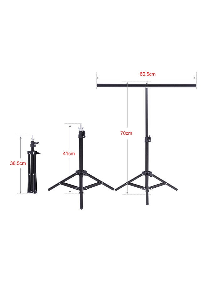 Photography Support Stand 63 x 7.7 x 8cm Black
