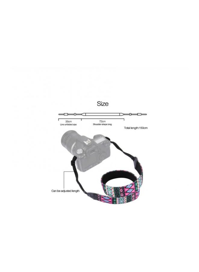 Shoulder Strap For SLR/DSLR Nikon/Canon/Sony/Panasonic Purple/Green/Blue