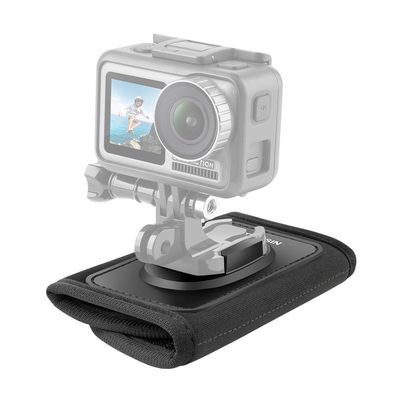 Action Camera Backpack Strap Holder For DJI OSMO Black