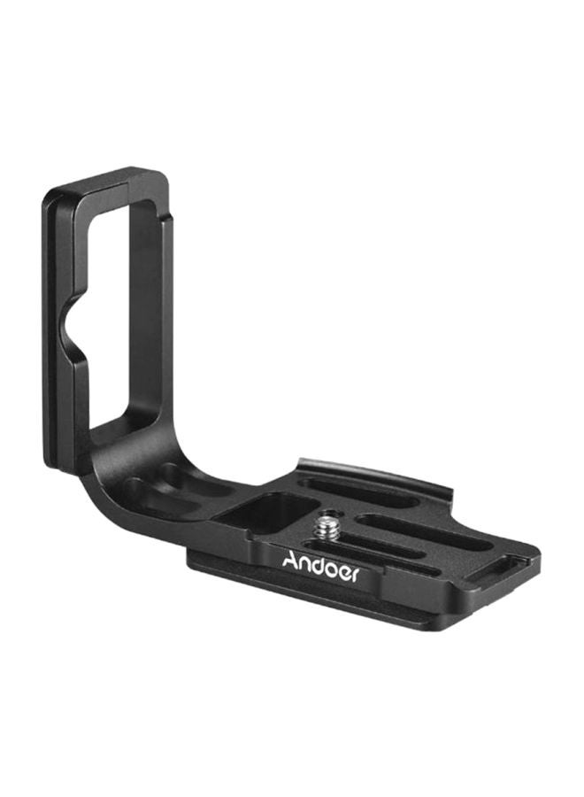 L-Shape Quick Release Plate Camera Bracket Black