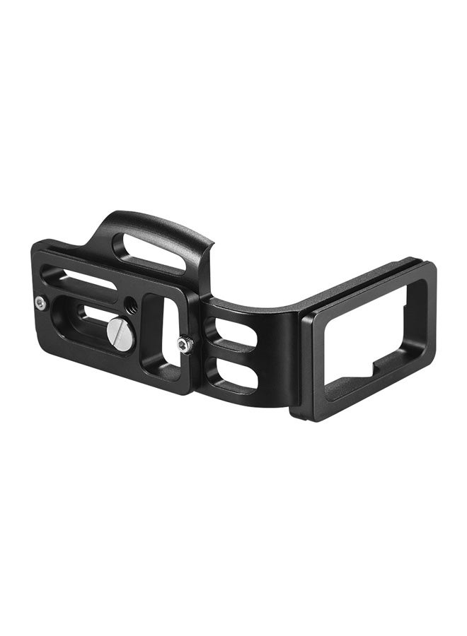 L-Shape Quick Release Plate Camera Bracket Black