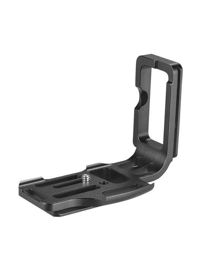 L-Shape Quick Release Plate Camera Bracket Black