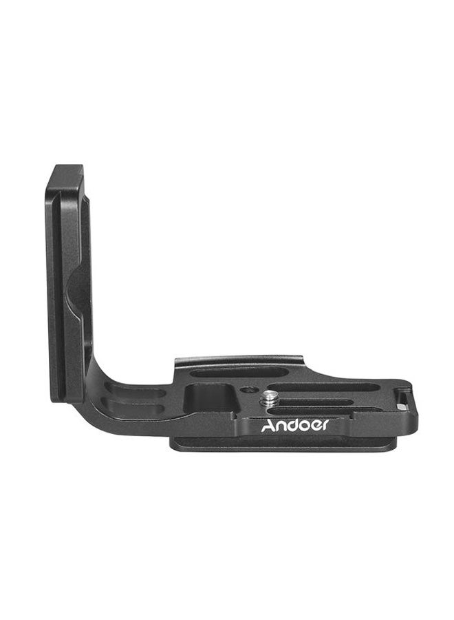 L-Shape Quick Release Plate Camera Bracket Black