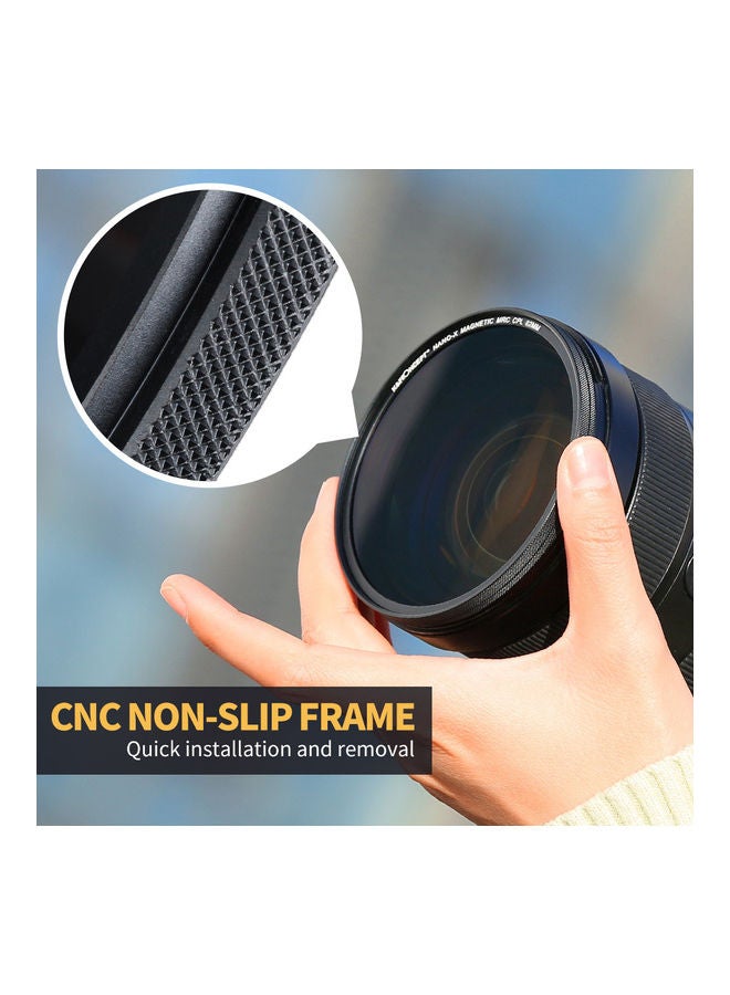 4-Piece Ultra Clear Magnetic Filter With Pouch Multicolour