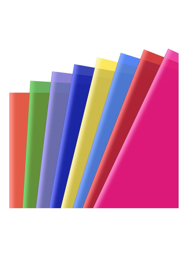 8-Piece Gel Lighting Filter Set Multicolour