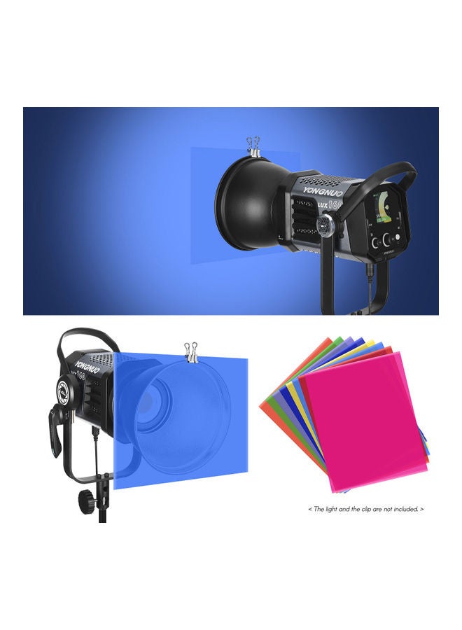8-Piece Gel Lighting Filter Set Multicolour