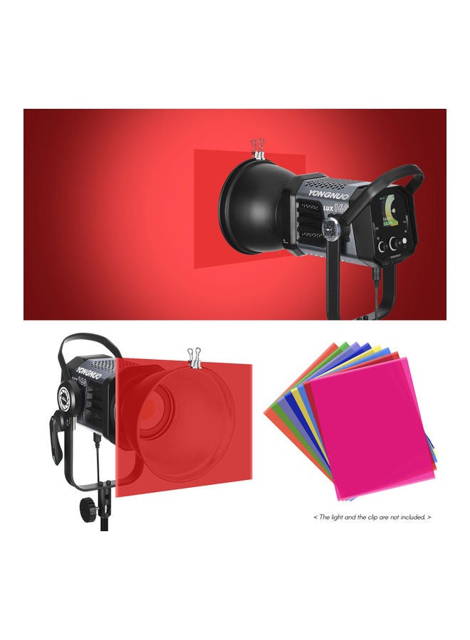 8-Piece Gel Lighting Filter Set Multicolour