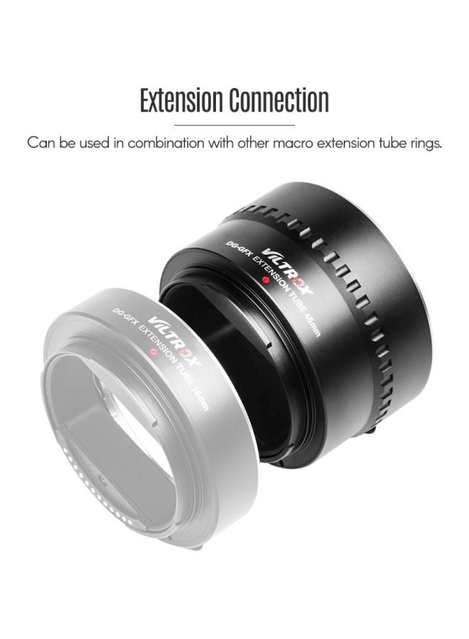 DG-GFX Automatic Electronic Macro Extension Tube Adapter Ring Black