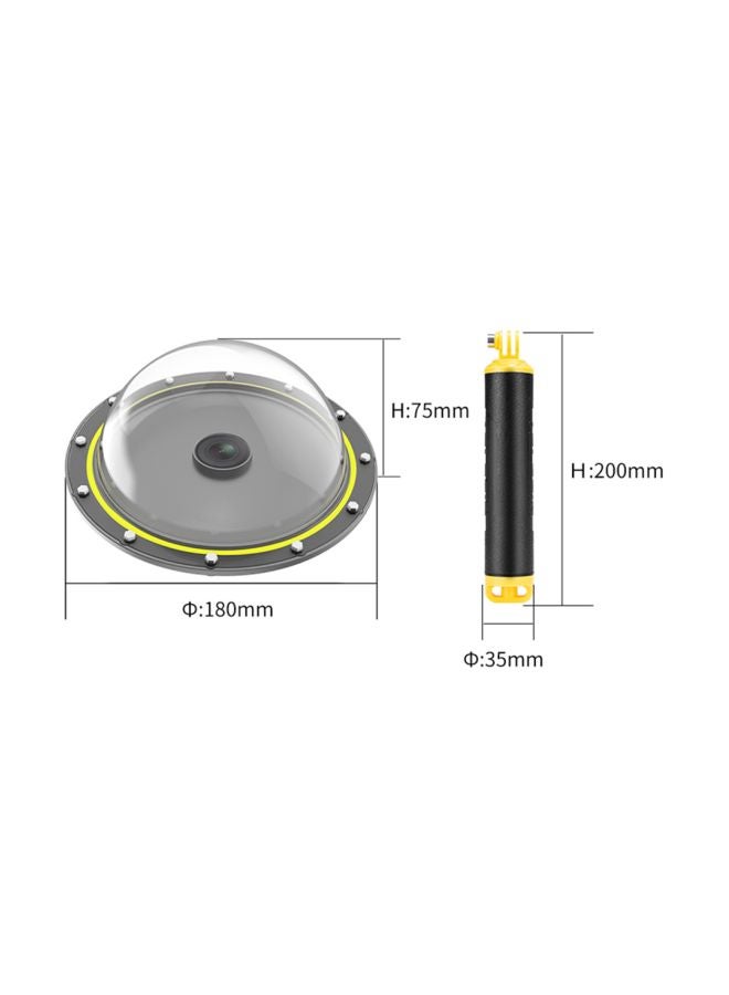 Underwater Dome Port Lens Cover Black
