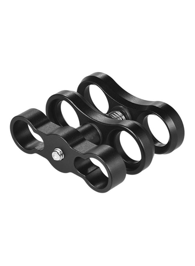 Butterfly Dual Ball Clamp Mount Flash Connector Black