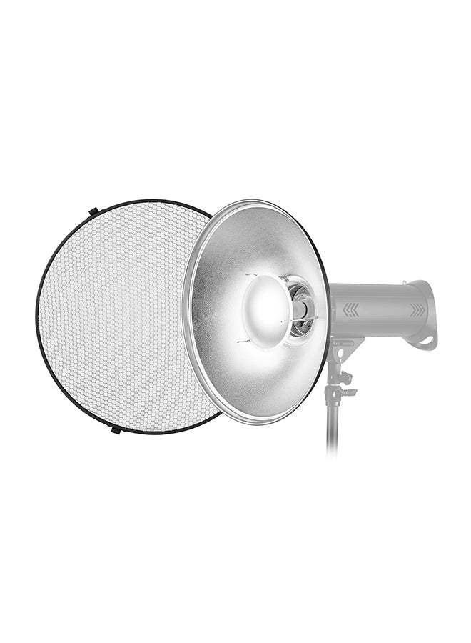 Dish Studio Reflector Diffuser With Honeycomb Soft Cloth 16inch Silver
