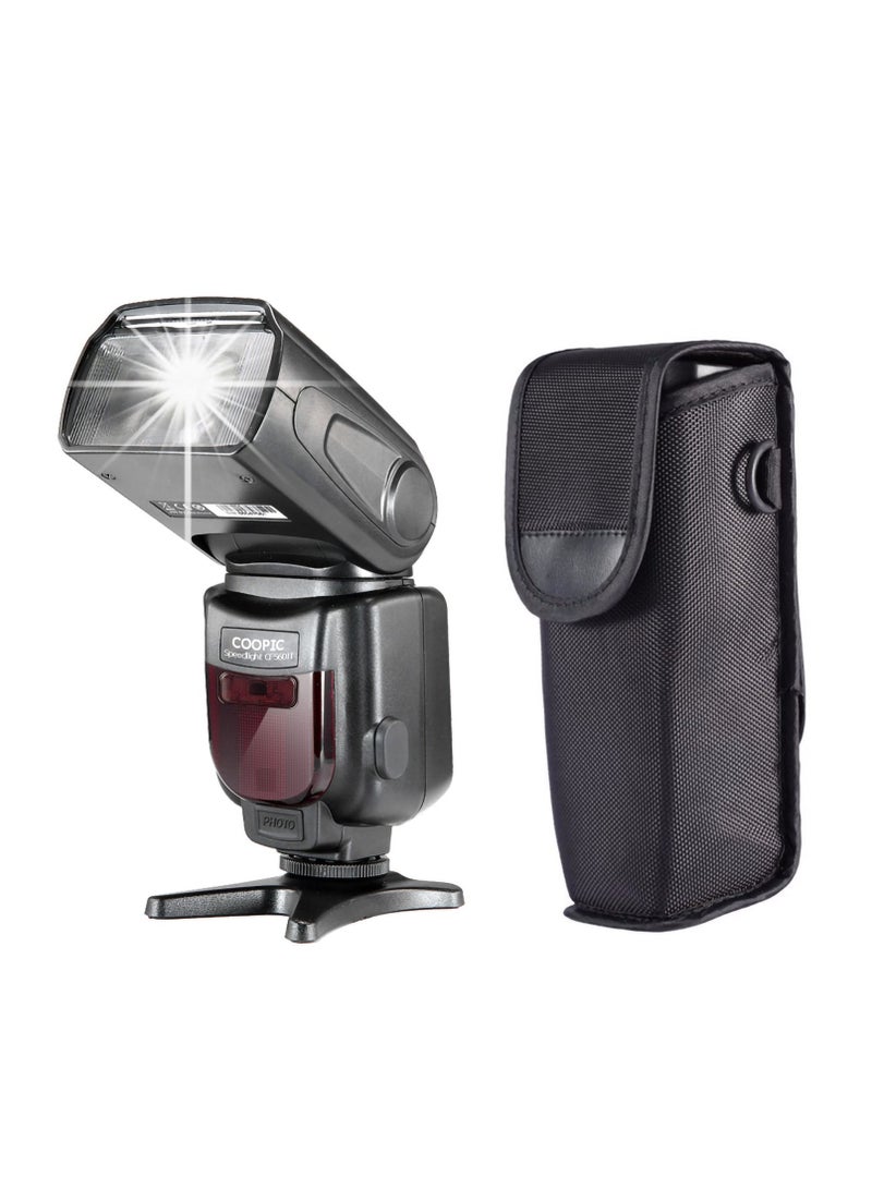 COOPIC CF580EX C LCD Display Flash Wireless GN56 5500K TTL Flash Speedlite Compatible with Canon 7D Mark II 5D Mark II III IV 1300D 1200D 1100D 750D 650D 600D 550D 100D 80D 70D 60D etc,