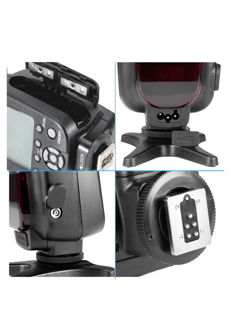 COOPIC CF580EX C LCD Display Flash Wireless GN56 5500K TTL Flash Speedlite Compatible with Canon 7D Mark II 5D Mark II III IV 1300D 1200D 1100D 750D 650D 600D 550D 100D 80D 70D 60D etc,