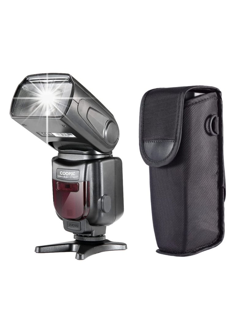 COOPIC CF580EX C LCD Display Flash Wireless GN56 5500K TTL Flash Speedlite Compatible with Canon 7D Mark II 5D Mark II III IV 1300D 1200D 1100D 750D 650D 600D 550D 100D 80D 70D 60D etc,