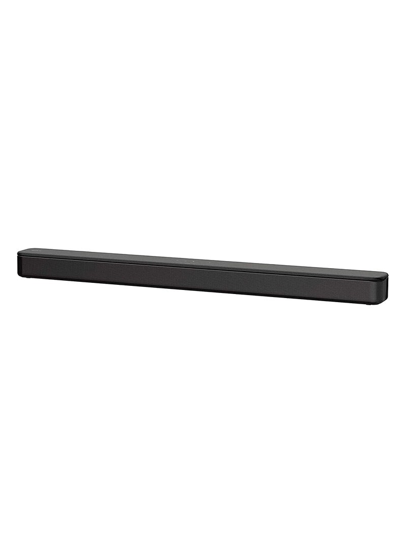 2.0 Channel 120W Single Unit Compact Soundbar With Bass Reflex Speakers/Bluetooth/USB Connectivity HT-S100F Black