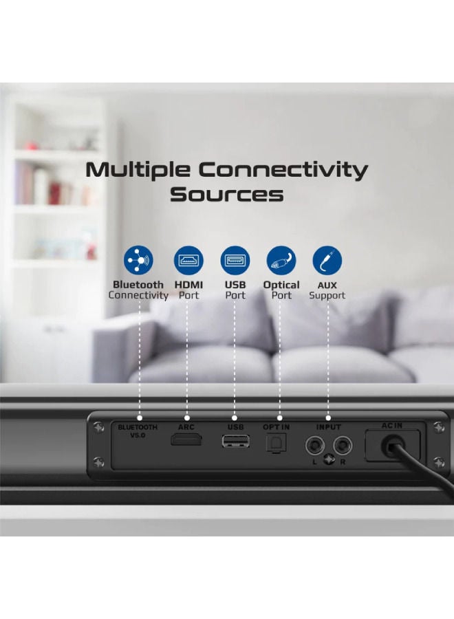 30W BassBoost SoundBar with Subwoofer StreamBar-30