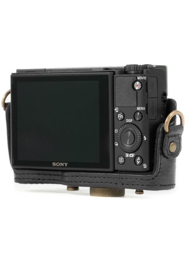 Protective Camera Case With Strap For Sony Cybershot Black