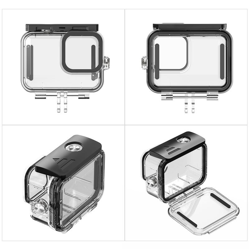 Replacement Underwater Protective Case Cover For GoPro Hero 9 Clear/Black