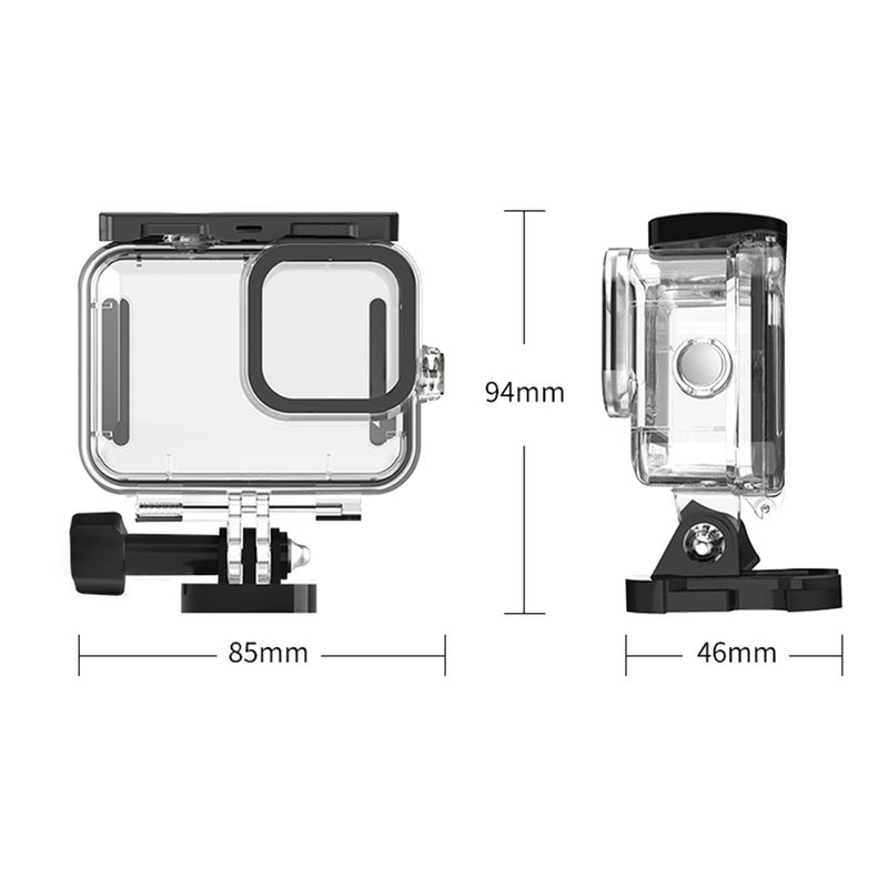 Replacement Underwater Protective Case Cover For GoPro Hero 9 Clear/Black