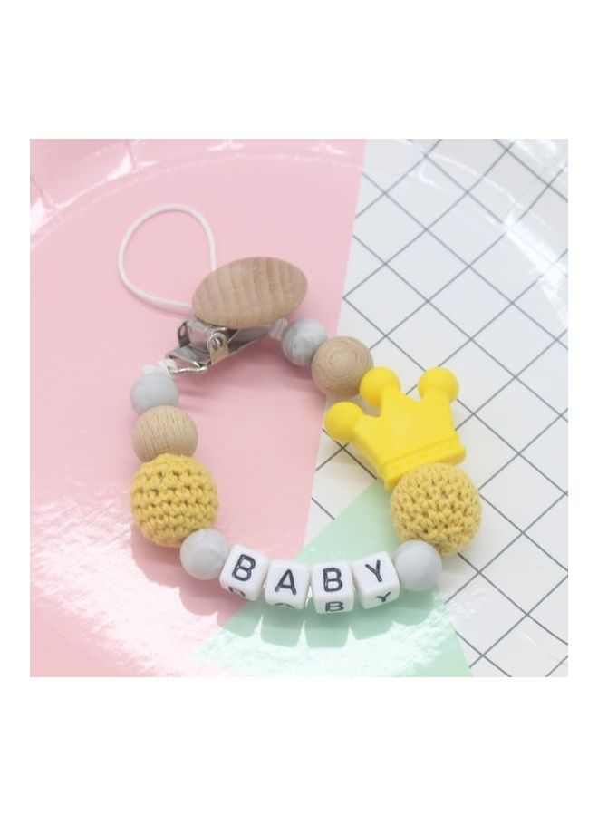 Pacifier Clip Holder Creative Crown Beaded Soother Chain