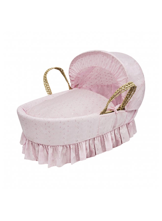 Broderie Anglaise Palm Moses Basket