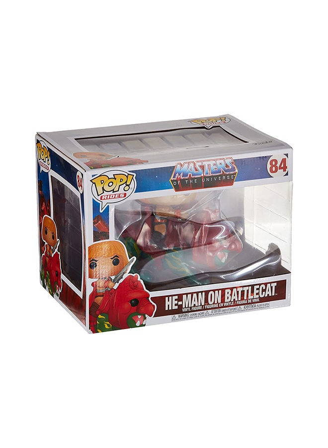 Pop Rides! Animation: Masters of the Universe He Man on Battle Cat Collectable Vinyl Figure, 47680 5.5inch