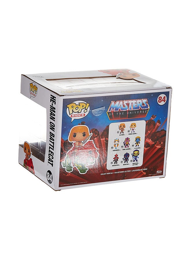 Pop Rides! Animation: Masters of the Universe He Man on Battle Cat Collectable Vinyl Figure, 47680 5.5inch