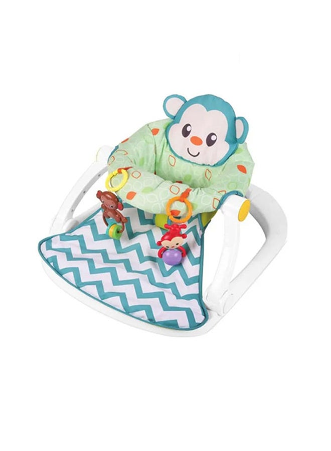 Sturdy, Comfortable, Portable Soft Fabrics Floor Seat With Light and Music - Multicolour