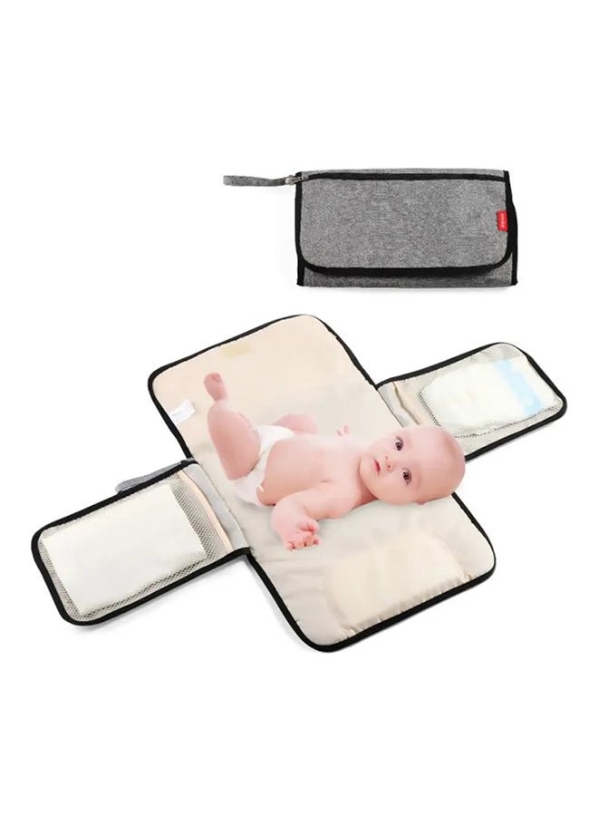 Portable, Compact, Waterproof Diaper Changing Pad With Multiple Pockets and Three-layer Fabric