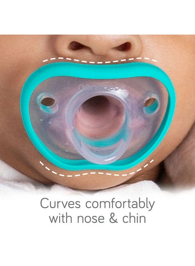 Flexy Pacifier, Pack Of 2, 3M+ - Teal