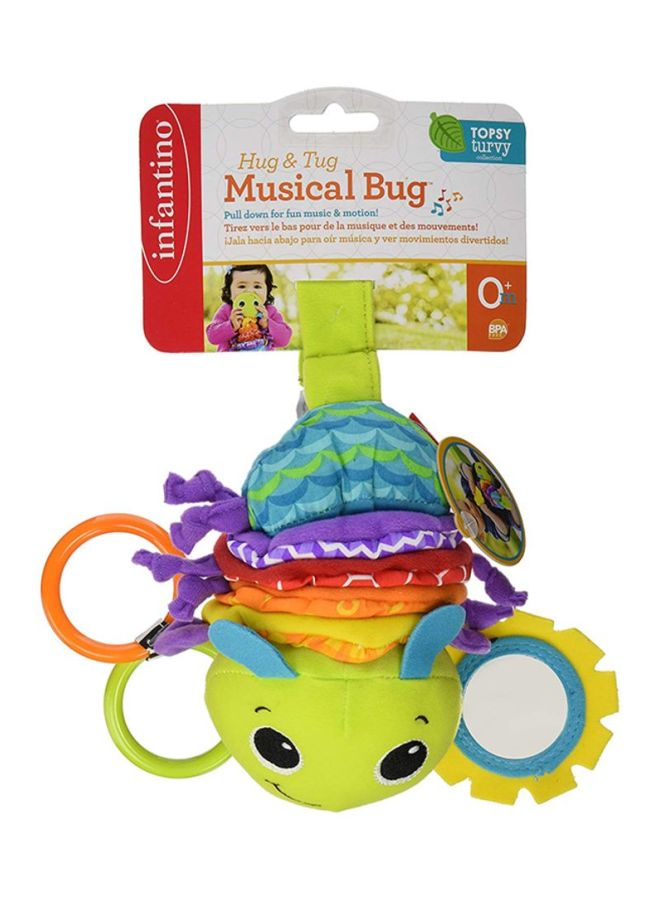 Hug And Tug Musical Bug Teether - Multicolour