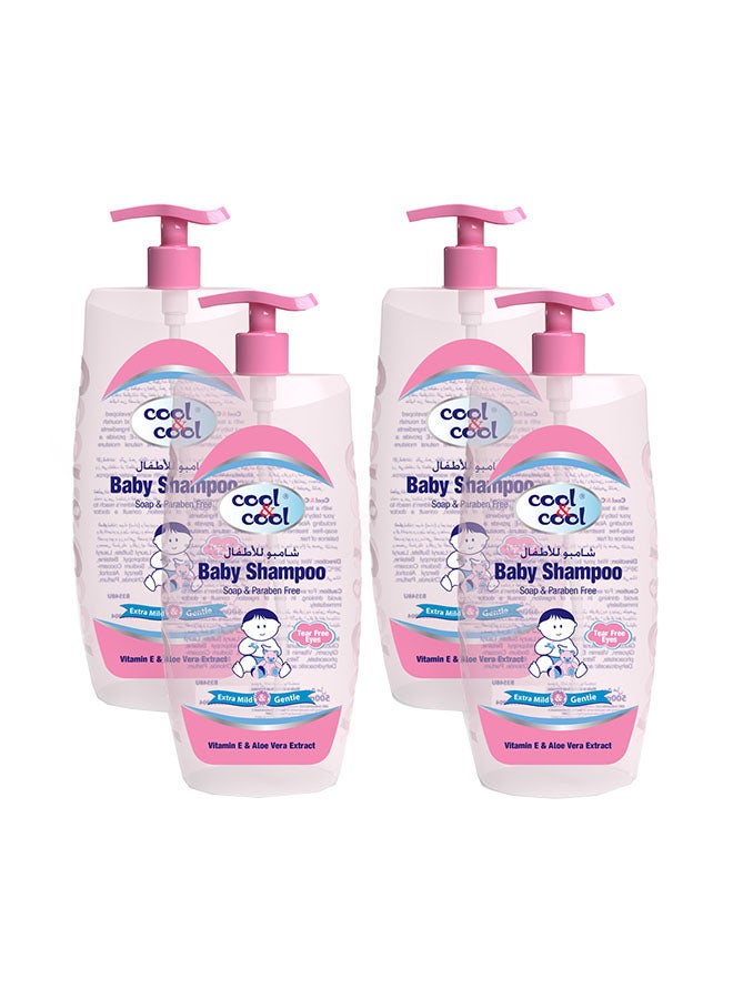 Pack Of 4 Baby Shampoo 500ml